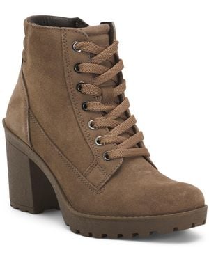 TJ Maxx Suede Heel Booties For - Brown