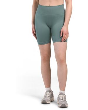 TJ Maxx Seamless Biker Shorts For Nylon/Spandex - Blue