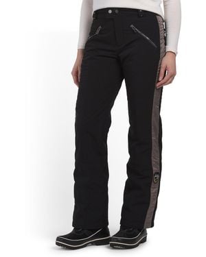 TJ Maxx Kia Insulated Snow Pants For Nylon/Spandex - Black