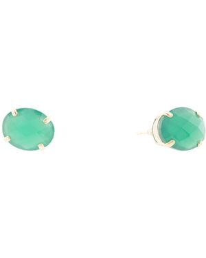 TJ Maxx 14Kt Onyx Stud Earrings - Green