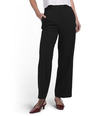 TJ Maxx Billie Crop Trouser For Polyester/Viscose - Black