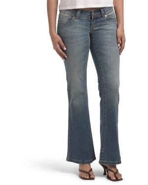 TJ Maxx 00 Super Low Flare Petra Jeans For Cotton/Polyester - Blue