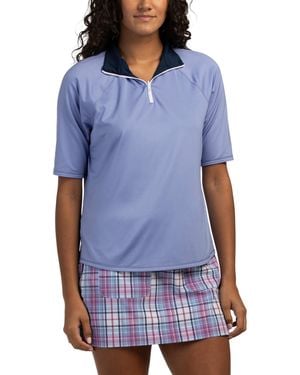 TJ Maxx Upf 50 Reversible Half Sleeve Top, Spandex/Polyester - Blue