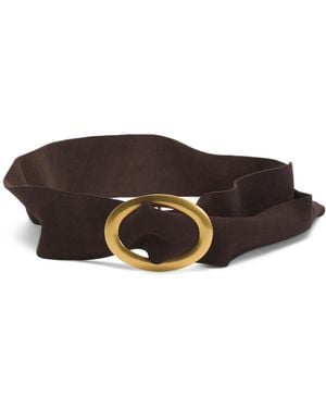 TJ Maxx Suede Soft Wrap Belt With Buckle For /Suede - Brown