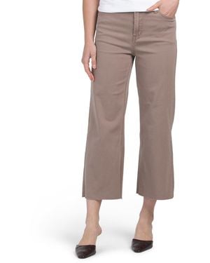 TJ Maxx 5 Pocket Cropped Straight Leg Denim Pants For Spandex/Cotton - Gray