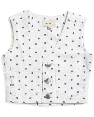TJ Maxx Girls Zizi Vest, Cotton - White