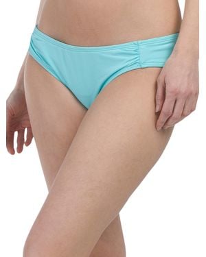 TJ Maxx Shirred Effect Swimsuit Bottoms For Nylon/Spandex - Blue