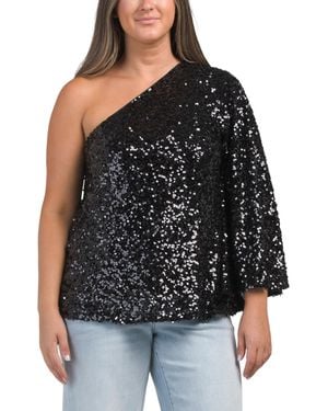 TJ Maxx Morgan Top For Spandex/Polyester - Black