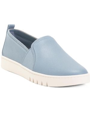 TJ Maxx Leather Cambria Comfort Slip On Sneakers For - Blue