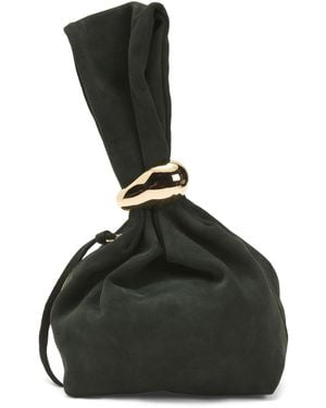 TJ Maxx Suede Tone Hardware Dumpling Bag, /Suede - Black