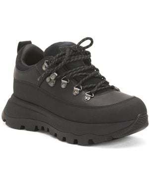 TJ Maxx Leather Neo D Hyker Waterproof Outdoor Sneakers For Leather/Suede - Black