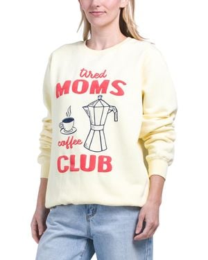 TJ Maxx Tired Moms Crew Neck Sweatshirt For Cotton/Polyester - Gray