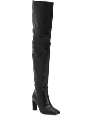 TJ Maxx Leather Jane Over The Knee Boots For - Black