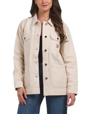 TJ Maxx Iconic Duck Chore Coat, Cotton - Natural