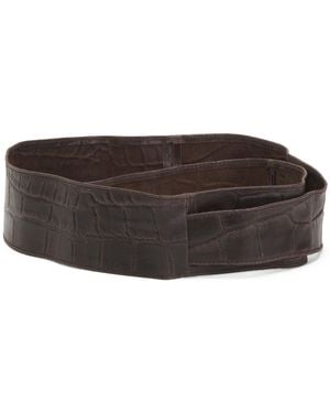 TJ Maxx Leather Knotted Coco Belt, Leather/Suede - Brown