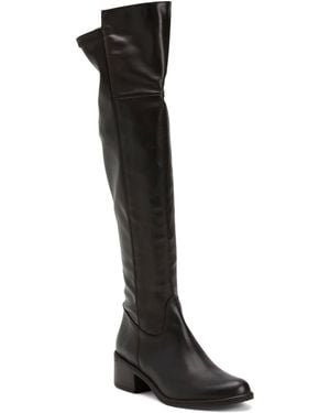 TJ Maxx Leather To The Knee Boots For - Black