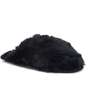 TJ Maxx Faux Fur Sheepy Crossover Slides For - Blue