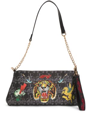 TJ Maxx Ellen Clutch For Leather - Metallic