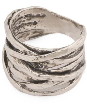 TJ Maxx Sterling Multi Row Ring - Gray