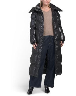 TJ Maxx Meribel Quilted Maxi Heavyweight Puffer Jacket, Nylon/Polyester - Black