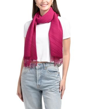TJ Maxx Pleated Scarf For Polyester/Viscose - Pink