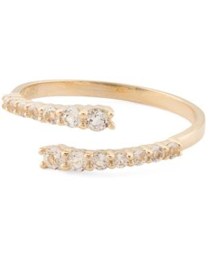 TJ Maxx 10Kt Bypass Topaz Ring - White