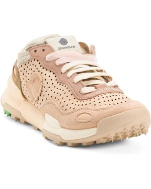 TJ Maxx Leather Chacrona Hiker Sneakers For Leather/Suede - Natural