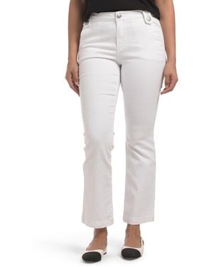 TJ Maxx Petite Bootcut Jeans With Heritage Buttons For Spandex/Cotton/Polyester - Gray