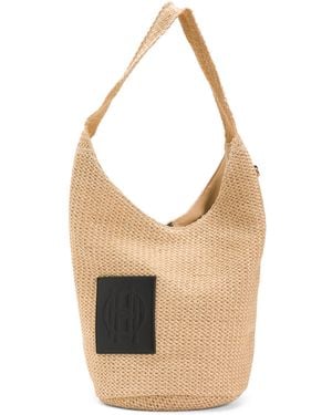 TJ Maxx Tote With Patch For Leather - White