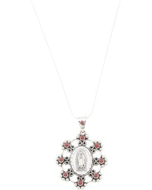 TJ Maxx Sterling Coral Viring Necklace - White