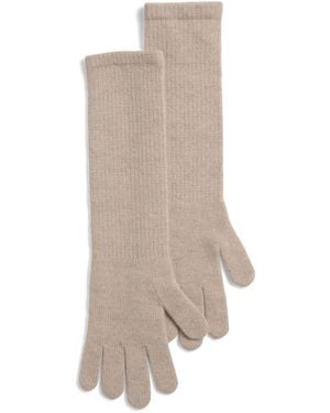 TJ Maxx Cashmere Long Gloves For - White