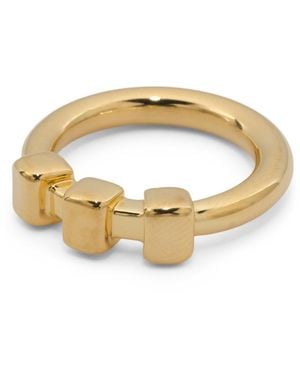 TJ Maxx 14Kt Block Band Ring - Metallic
