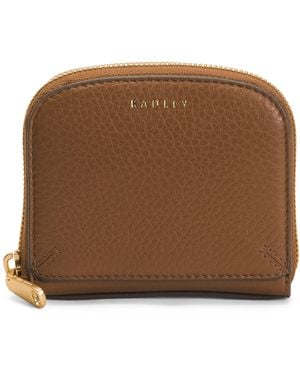 TJ Maxx Leather Dukes Place Medium Zip Around Wallet For - Brown