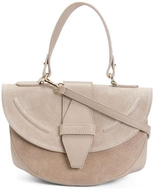 TJ Maxx Suede Flap Over Crossbody With Leather Accents, Leather//Suede - Natural