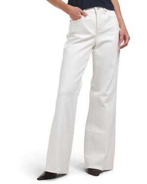 TJ Maxx Mia Palazzo Jeans For Cotton/Polyester - White