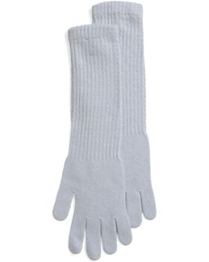 TJ Maxx Cashmere Long Gloves For - White