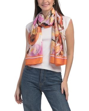 TJ Maxx Watercolor Scarf For Polyester - Blue