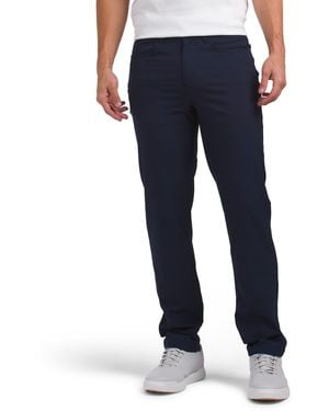 TJ Maxx 4-Way Stretch Tech Pants For Spandex/Polyester - Blue