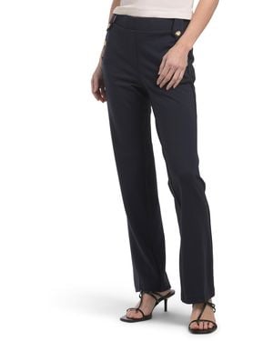 TJ Maxx Premier Ponte Sailor Bootcut Pants For Nylon/Spandex/Rayon - Blue