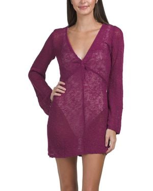 TJ Maxx Palisades Cover-Up Dress For Acrylic - Purple