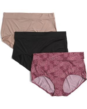 TJ Maxx 3Pk Micro Briefs For Nylon/Cotton/Polyester - Pink