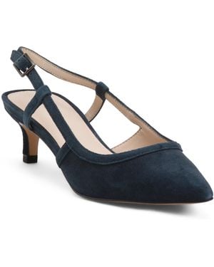 TJ Maxx Suede Deena Heels For Leather/Suede - Blue