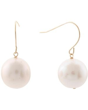 TJ Maxx 14Kt Freshwater Pearl Dangle Earrings - Natural