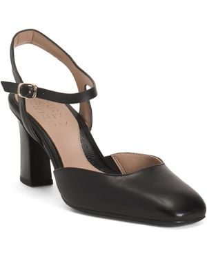 TJ Maxx Wide Leather Frankie Dress Shoes For - Black