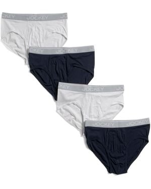 TJ Maxx 4Pk Cotton Blend Briefs For Cotton/Polyester - Blue