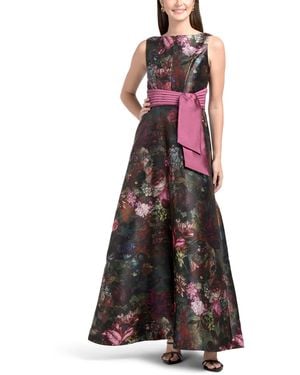 TJ Maxx Nicoletta Sleeveless Floral Gown For Polyester - Multicolor