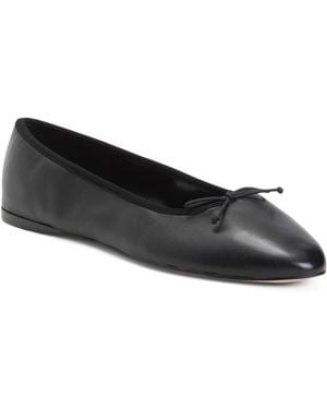 TJ Maxx Leather Amellie Ballet Flats For - Black