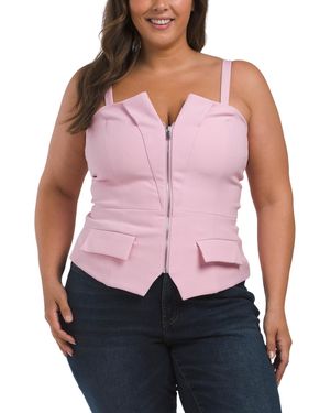TJ Maxx Monica Top For Spandex/Polyester/Rayon - Pink