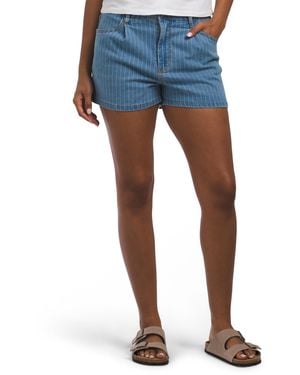 TJ Maxx Denim Stripe Shorts For Spandex/Cotton/Polyester - Blue