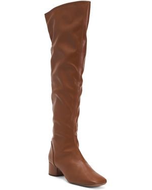 TJ Maxx Novara High Shaft Boots For Leather - Brown